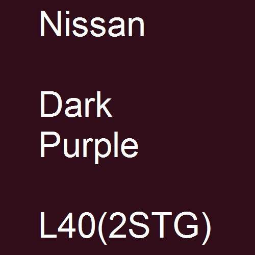 Nissan, Dark Purple, L40(2STG).